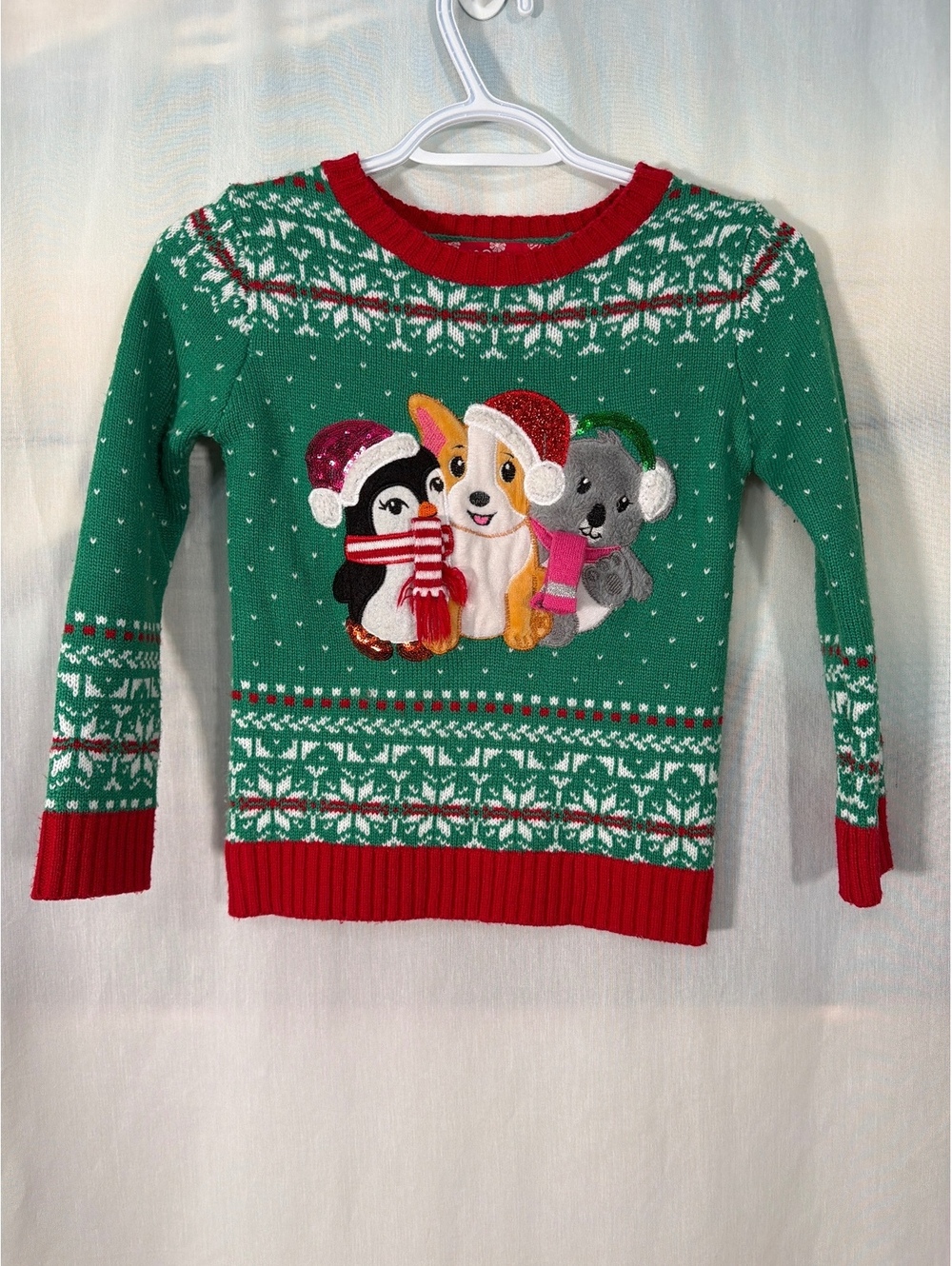 33 Degrees Christmas Sweater Kids Unisex Size 7